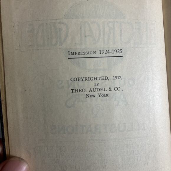 Antique Books Hawkins Electrical Guide Impression 1924-1925 1-2-3-6-7-8-9 - Picture 10 of 11